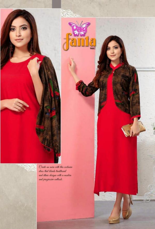 Pari-Fanta-Rayon-Kurti-With-Koti